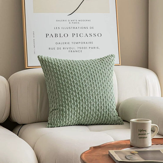 Pastel Green Boho Throw Pillow