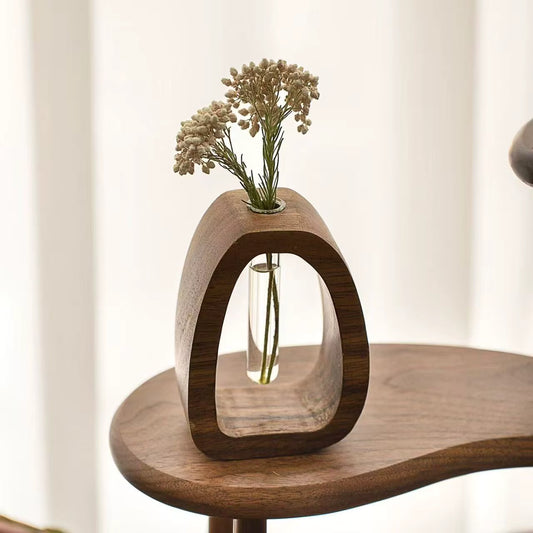 Rustic Wooden Bud Vase