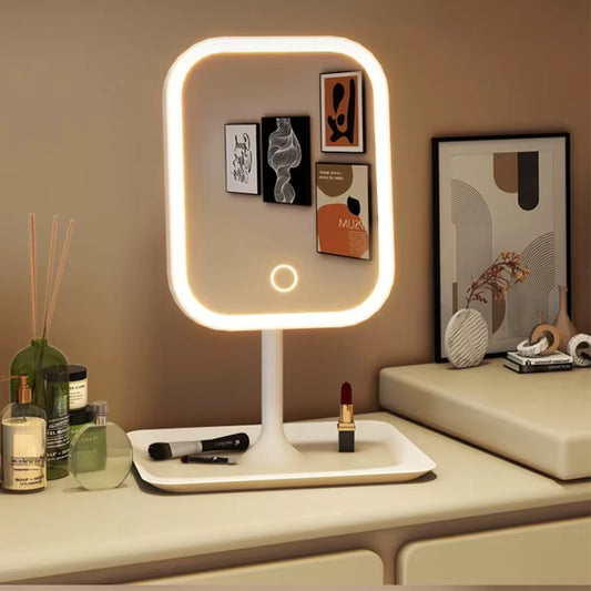Touch Control Desktop Lighted Mirror